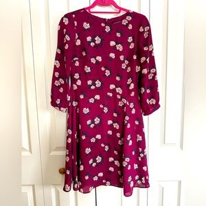 Banana Republic Factory long sleeved mid length dress, size 0